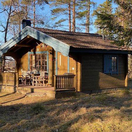 Timrad Stuga I Kanten Av Skogen Med Spa Moejlighet Mullsjö Kültér fotó
